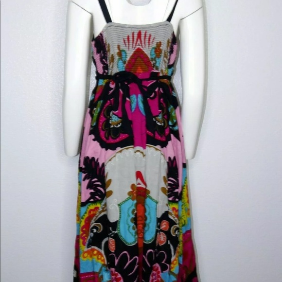 San Francisco Boho Long Dress Large Multicolor - Picture 8 of 8